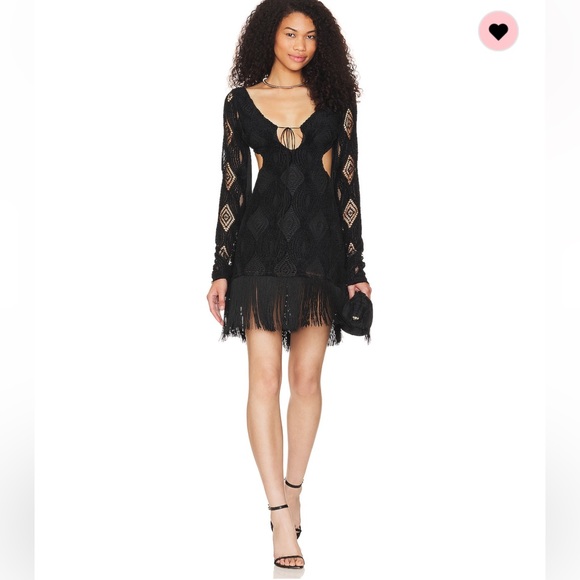 Aubrey mini dress in black - For love and Lemons - revolve -  threedaughtersproperties.com